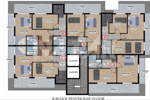 1+1 Leilighet  i Alanya, Antalya, Tyrkia Nr. 116539 - 17