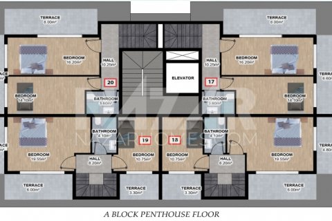 1+1 Leilighet  i Alanya, Antalya, Tyrkia Nr. 116539 - 16