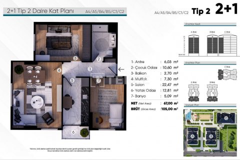 Apartment for sale in Istanbul, Turkey, 2 bedrooms, 90m2, No. 150060 – photo 9