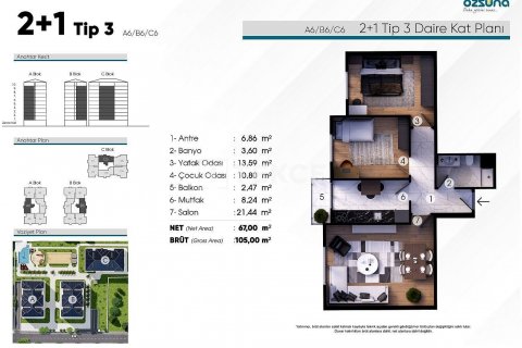 3+1 Wohnung  in Istanbul, Türkei Nr. 150061 - 10