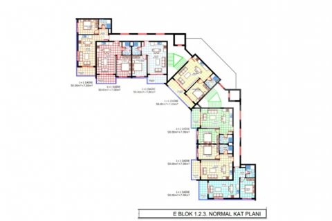 Продажа квартиры  в Аланье, Анталье, Турция 1+1, 58м2, №116584 – фото 19
