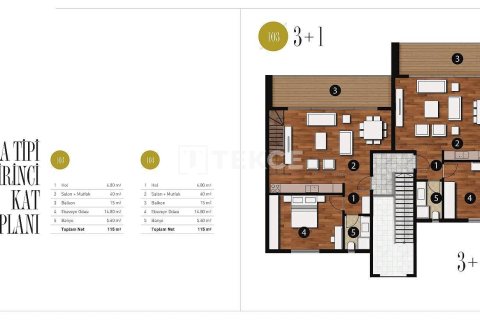 Dubleks daire 4+1 Girne, №206635 - 28