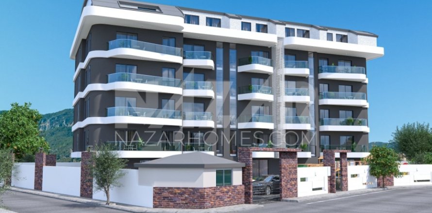 1+1 Lejlighed  i Oba, Antalya, Tyrkiet Nr. 116657