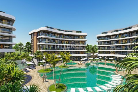 آپارتمان در  Alanya ، ترکیه 1 خوابه ، 60 متر مربع.  شماره 84071