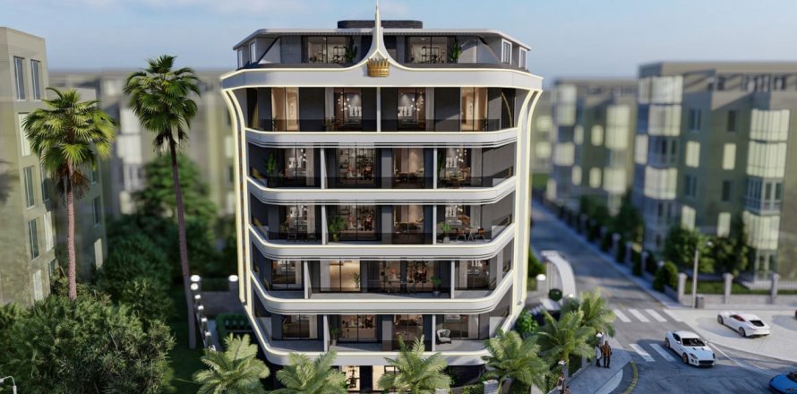 1+1 Leilighet  i Alanya, Antalya, Tyrkia Nr. 117786