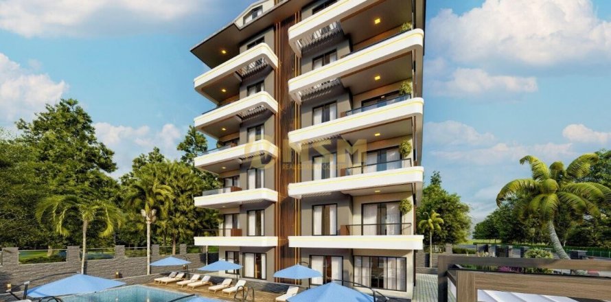 1+1 Lägenhet  i Alanya, Antalya, Turkiet Nr. 112292