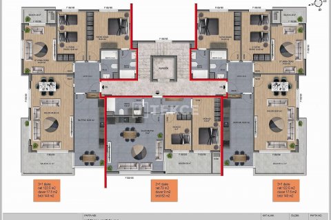 3+1 Leilighet i Alanya, Antalya, Tyrkia Nr. 148385 - 2