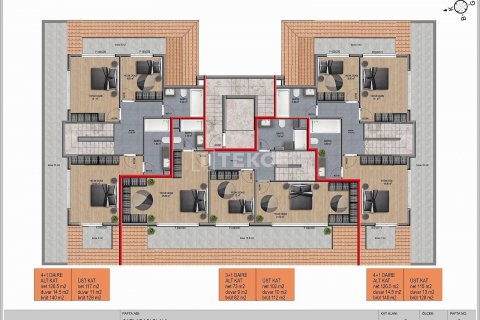 3+1 Leilighet i Alanya, Antalya, Tyrkia Nr. 148385 - 4