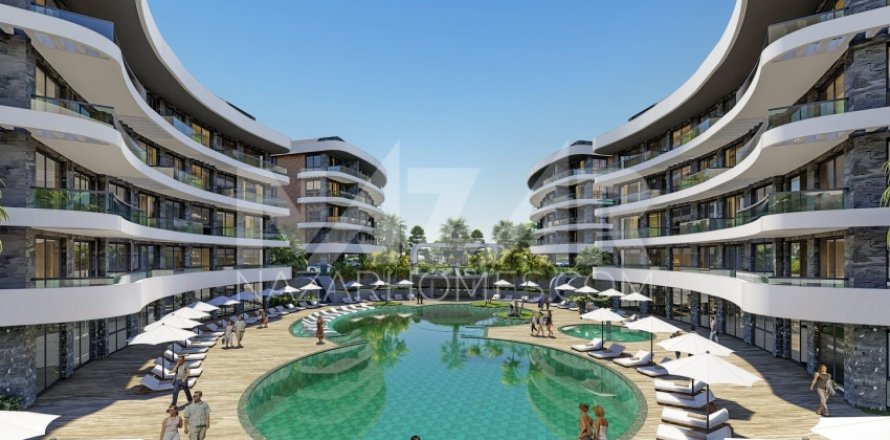 1+1 Leilighet  i Oba, Antalya, Tyrkia Nr. 116543