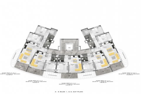 1+1 Leilighet  i Oba, Antalya, Tyrkia Nr. 116543 - 15