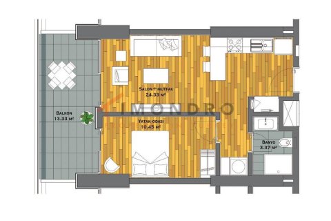 Продажа квартиры в Малтепе, Стамбуле, Турция 1+1, 83м2, №152657 – фото 4
