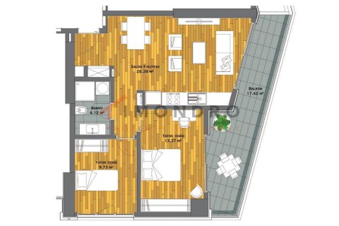 Продажа квартиры в Малтепе, Стамбуле, Турция 1+1, 83м2, №152657 – фото 5