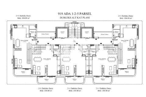 1+1 Penthouse  i Kestel, Antalya, Tyrkiet Nr. 130365 - 11