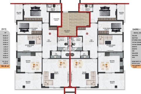 Продажа квартиры в Оба, Анталье, Турция 3+1, 150м2, №130364 – фото 20
