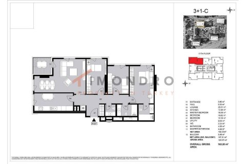 3+1 Lägenhet i Bahcelievler, Istanbul, istanbul, Turkiet Nr. 151935 - 30