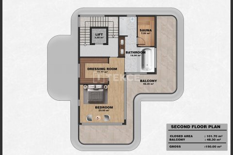 Villa for sale in Alanya, Antalya, Turkey, 5 bedrooms, 555m2, No. 146817 – photo 25