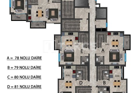 Продажа пентхауса в Аланье, Анталье, Турция 2+1, 80м2, №146813 – фото 8
