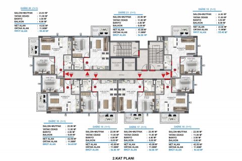 2+1 Leilighet  i Avsallar, Antalya, Tyrkia Nr. 112164 - 3