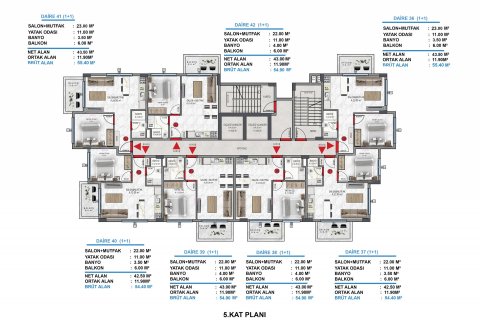 2+1 Leilighet  i Avsallar, Antalya, Tyrkia Nr. 112164 - 6