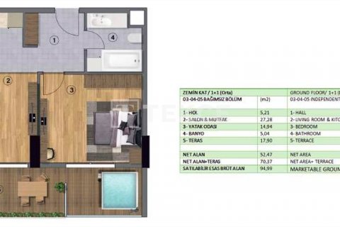 Daire  1+1  Yalova, Türkiye №45721 - 26