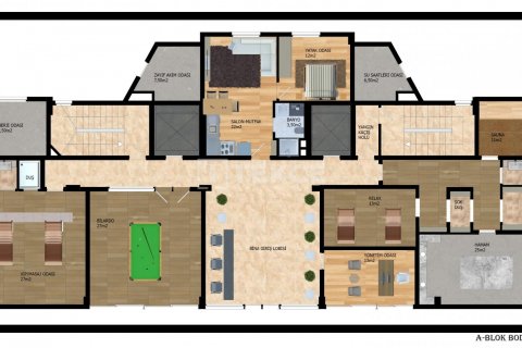 2+1 Takleilighet  i Alanya, Antalya, Tyrkia Nr. 84680 - 28