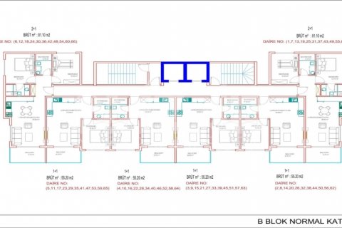 1+1 Lejlighed i Mahmutlar, Antalya, Tyrkiet Nr. 116580 - 24