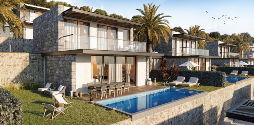 3+1 Villa  i Gumusluk, Mugla, Tyrkia Nr. 131232