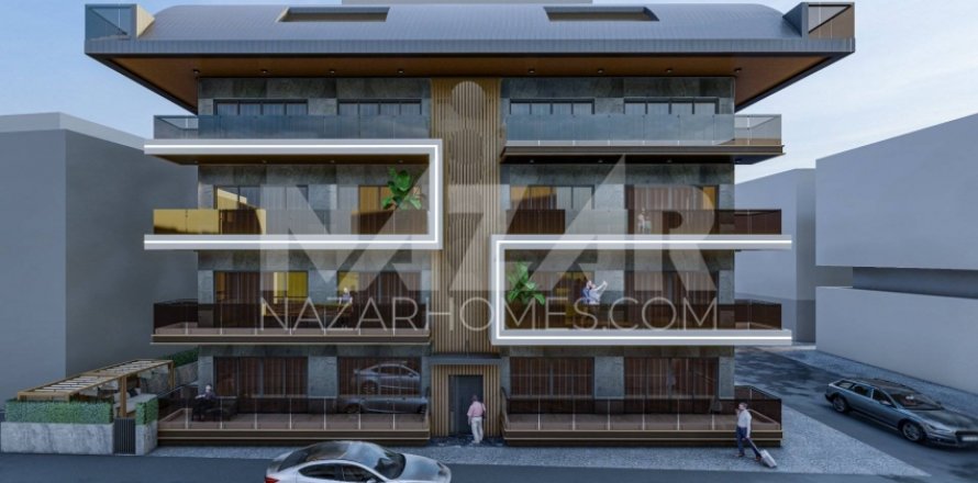 3+1 Lejlighed i Alanya, Antalya, Tyrkiet Nr. 116812