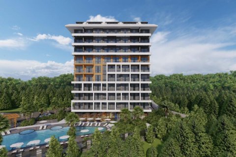 1+1 Leilighet  i Alanya, Antalya, Tyrkia Nr. 132368 - 2