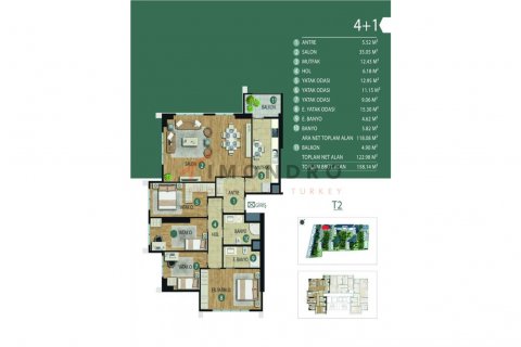 4+1 Lägenhet i Kartal, Istanbul, istanbul, Turkiet Nr. 152689 - 28