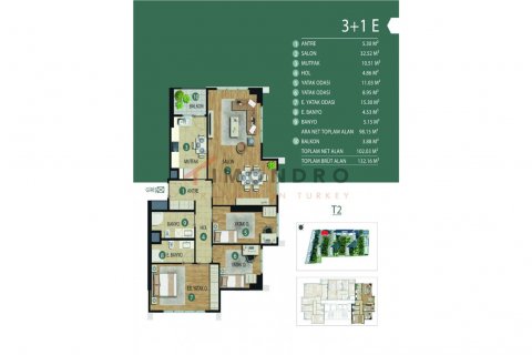 4+1 Lägenhet i Kartal, Istanbul, istanbul, Turkiet Nr. 152689 - 30