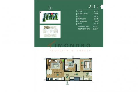 4+1 Lägenhet i Kartal, Istanbul, istanbul, Turkiet Nr. 152689 - 25