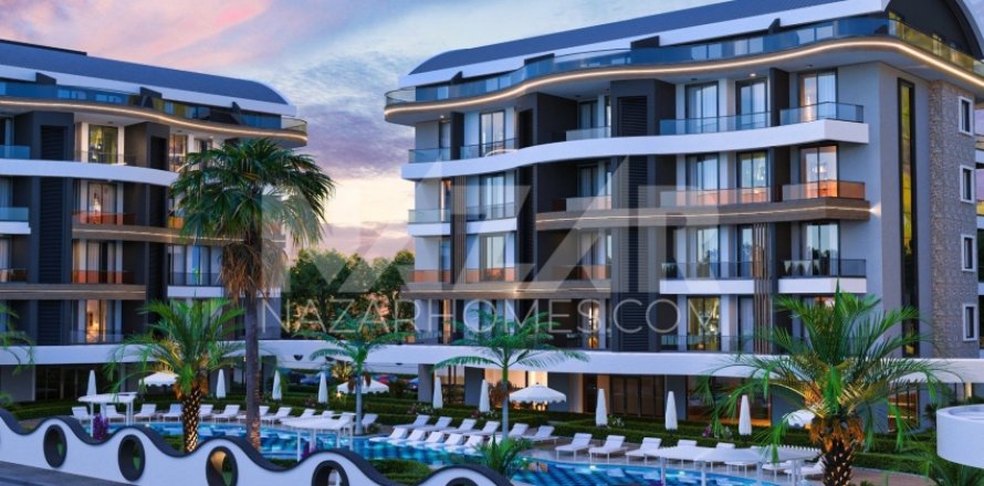 1+1 Leilighet  i Oba, Antalya, Tyrkia Nr. 116651