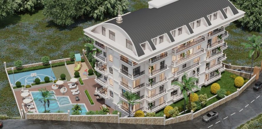 Lägenhet i Tosmur, Alanya, Antalya, Turkiet Nr. 141178