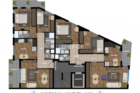2+1 Takleilighet i Antalya, Tyrkia Nr. 190544 - 9