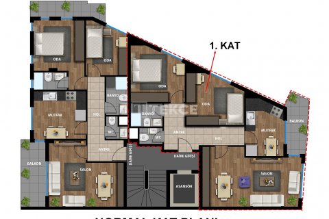 2+1 Takleilighet i Antalya, Tyrkia Nr. 190544 - 6