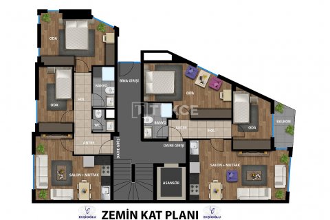 2+1 Takleilighet i Antalya, Tyrkia Nr. 190544 - 5