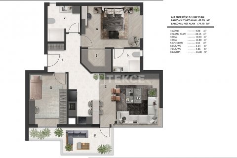 2+1 Lejlighed i Aksu, Antalya, Tyrkiet Nr. 145560 - 13