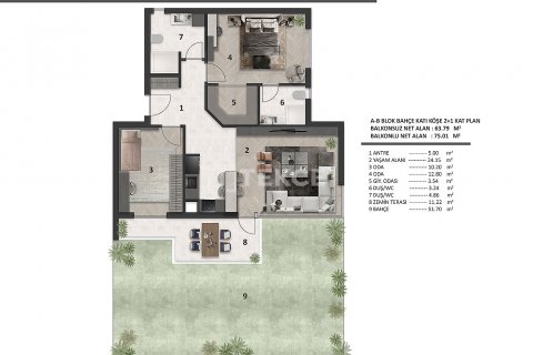 2+1 Lejlighed i Aksu, Antalya, Tyrkiet Nr. 145560 - 14