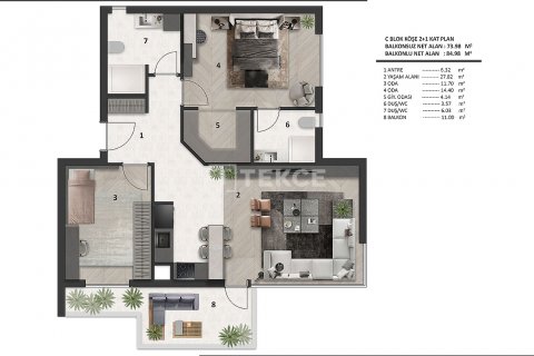 2+1 Lejlighed i Aksu, Antalya, Tyrkiet Nr. 145560 - 15