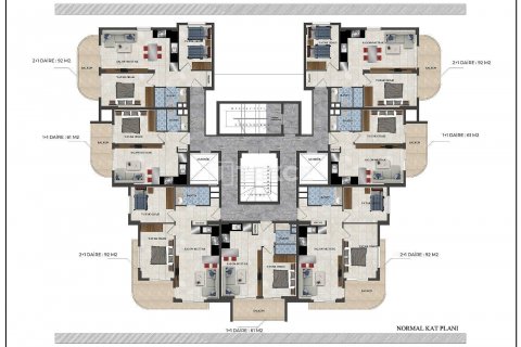 Dubleks daire  4+1  Alanya, Antalya, Türkiye №61489 - 17