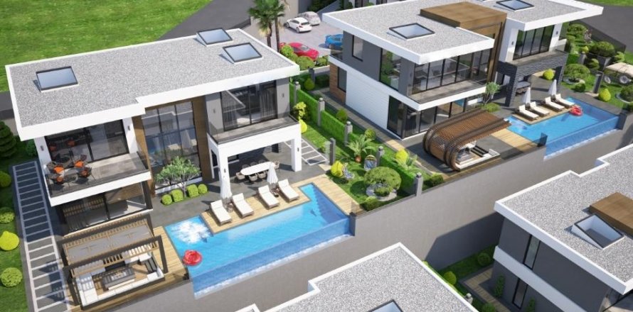 5+1 Villa i Kargicak, Alanya, Antalya, Tyrkia Nr. 115424