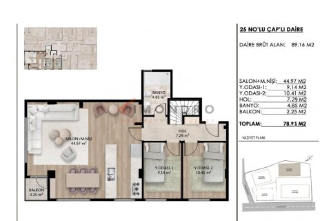 2+1 Wohnung in Besiktas, Istanbul, Türkei Nr. 210236 - 22