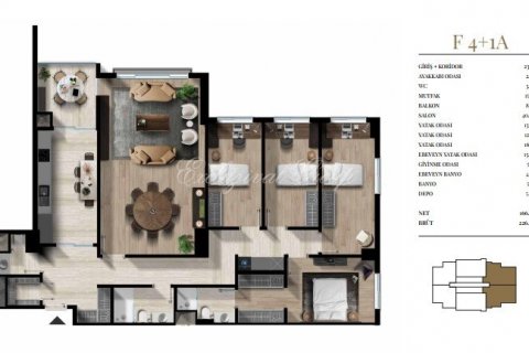 1+1 Lejlighed i Istanbul, Tyrkiet Nr. 210527 - 24