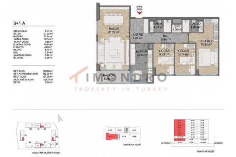 4+1 Leilighet  i Basaksehir, Istanbul, Tyrkia Nr. 151698 - 19