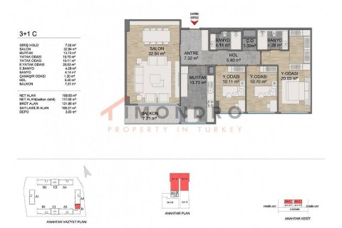4+1 Leilighet  i Basaksehir, Istanbul, Tyrkia Nr. 151698 - 21