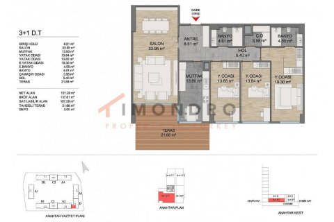 4+1 Leilighet  i Basaksehir, Istanbul, Tyrkia Nr. 151698 - 22
