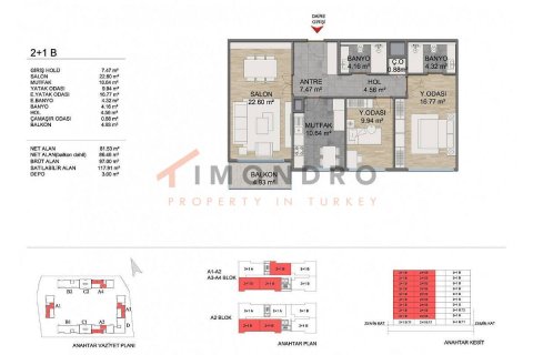 4+1 Leilighet  i Basaksehir, Istanbul, Tyrkia Nr. 151698 - 15