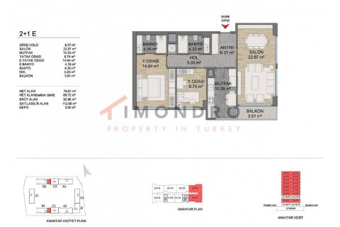 4+1 Leilighet  i Basaksehir, Istanbul, Tyrkia Nr. 151698 - 18