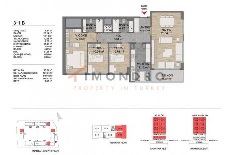 4+1 Leilighet  i Basaksehir, Istanbul, Tyrkia Nr. 151698 - 20